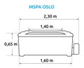 Bazén vířivý MSPA OSLO SAPPHIRE F-SA063W 