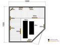 Infrasauna Cedr Superior 3/4 Lux