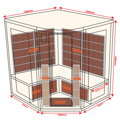 Infrasauna pro tři až čtyři osoby Apollon 3/4 