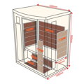 FRANCE SAUNA Soleil Blanc 2 infrasauna pro dvě osoby 