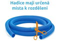 Hadice v metráži 6/4 díl 1 m modrá 