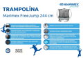 Trampolína bezpružinová Marimex Free Jump 244 cm   (19000107)