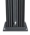 Solární sprcha s ruční sprchou DADA CURVE antracit/inox