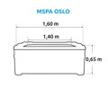 Bazén vířivý MSPA Oslo  F-OS063W