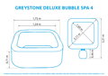 Vířivý bazén Greystone Deluxe Bubble Spa 4 NP   (11400294)