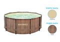 Bazén Florida 3,66x1,22 m se skimmerem - motiv TEAK