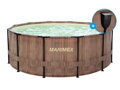 Bazén Florida 3,66x1,22 m se skimmerem - motiv TEAK