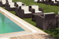 SIESTA EXCLUSIVE; Křeslo MONACO LOUNGE šedé