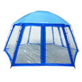 Termozastřešení 600×520×280cm-Pool House - zastřešení bazénu XXL - modré