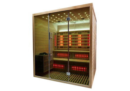 Kombinovaná sauna Marimex UNITE XXL s Wi-Fi (FSC) + saunová kamna