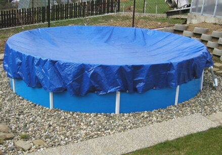 Zazimovací LD-PE tkaná plachta na bazén kruh 4,6m - fólie 5,5m