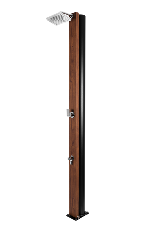 Solární sprcha NATUR TEAK s oplachem nohou