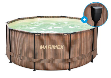 Bazén Florida 3,05x0,91 m se skimmerem - motiv TEAK