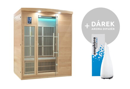 FRANCE SAUNA Apollon 3 infrasauna pro tři osoby 