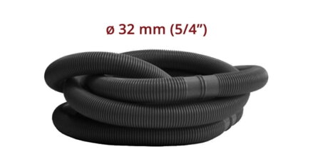 Hadice v metráži 5/4  - 32 mm - díl 1 m černá 