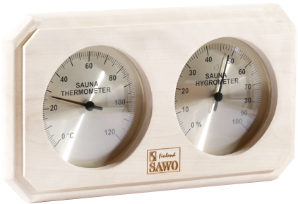 Saunový teploměr s vlhkoměrem