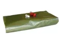 Zazimovací LD-PE tkaná plachta na bazén kruh 3,6m - fólie 4,8m oliva