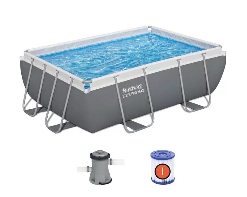 Bazén Bestway s konstrukcí 2,82 x 1,96 x 0,84m kartušová filtrace